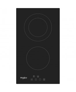Whirlpool WRD 6030 B Black Built-in 30 cm Ceramic 2 zone(s)