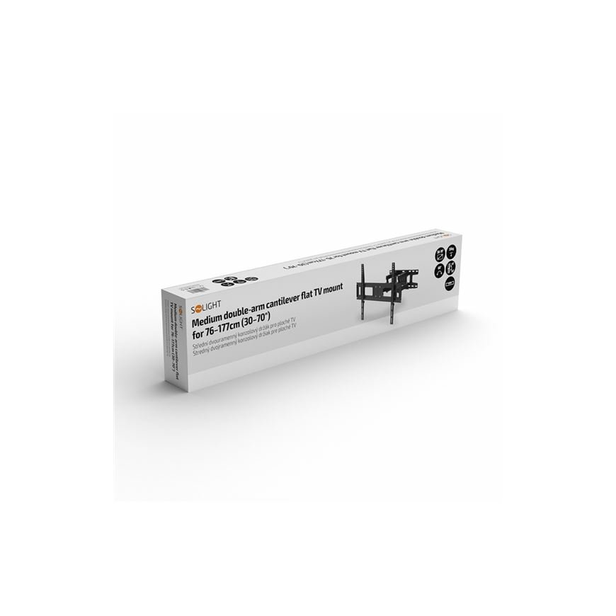 Solight 1MK41 крепление для телевизора 177,8 cm (70") Черный – 4