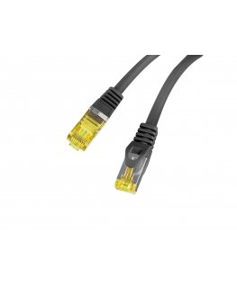Lanberg PCF6A-10CU-0025-BK tīkla kabelis Melns 0,25 m Cat6a S/FTP (S-STP)