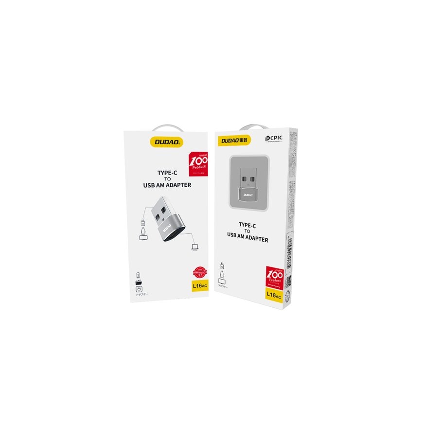 DUDAO L16AC USB-C to USB adapter Серый – 2