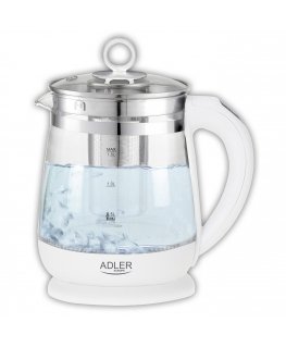 Adler AD 1299 elektriskās tējkanna 1,5 L 1850 W Balts