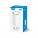 Cudy M1800 1-Pack Kaks sagedusala (2,4 GHz / 5 GHz) Wi-Fi 6 (802.11ax) Valge Sisemodem