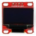 Openplatform OLED display, blue graphics, 0.96” 128x64px I2C - red Openplatform OLED display, blue graphics, 0.96” 128x64px I2C - red