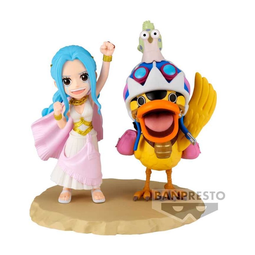 Banpresto One Piece world collectable Log Series Nefeltari Vivi & Karoo figure 7cm