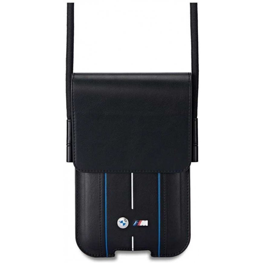 BMW Phone Pouch Blue Stripes Black