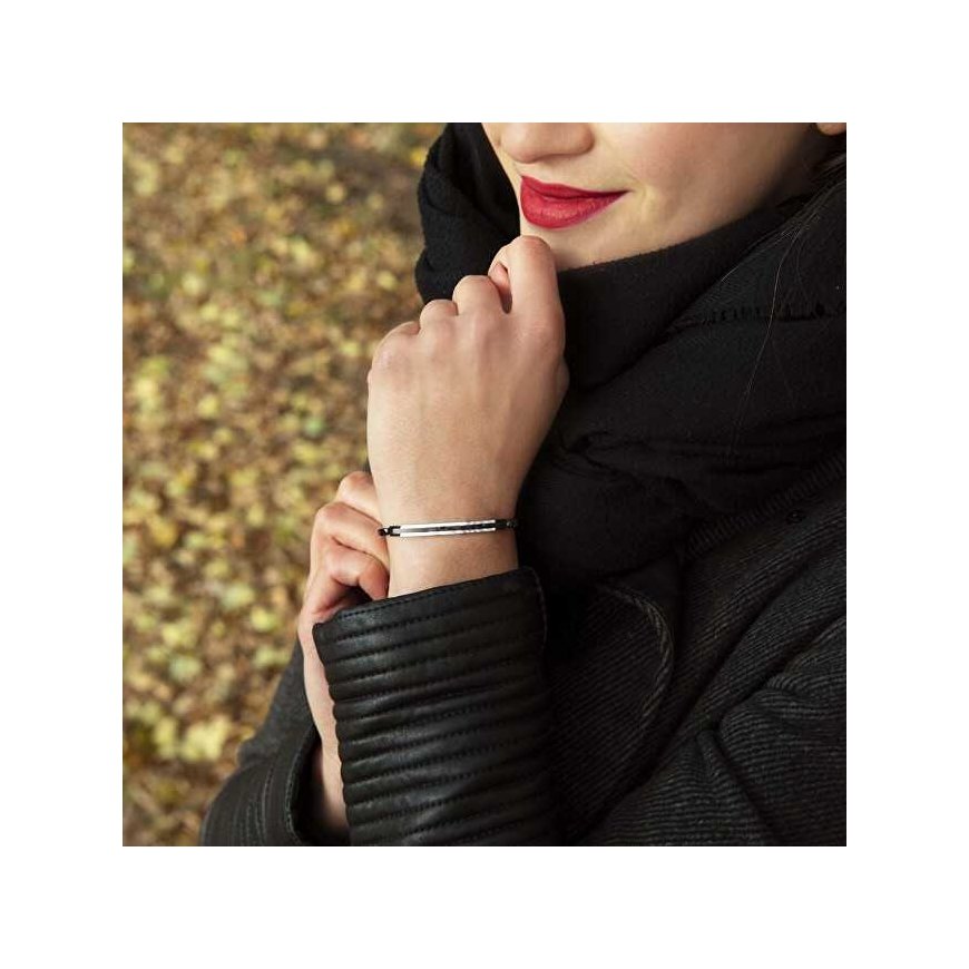 Troli Juodas steel bicolor bracelet VEDB109BS