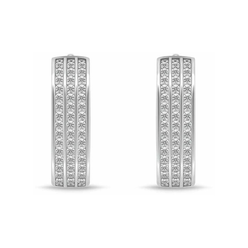 Brilio Silver Brilio Silver Timeless silver earrings with zircons LME269 – 2