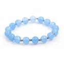 Agato Malaysian jade bead bracelet MINK16 / 17 Agato Malaysian jade bead bracelet MINK16 / 17