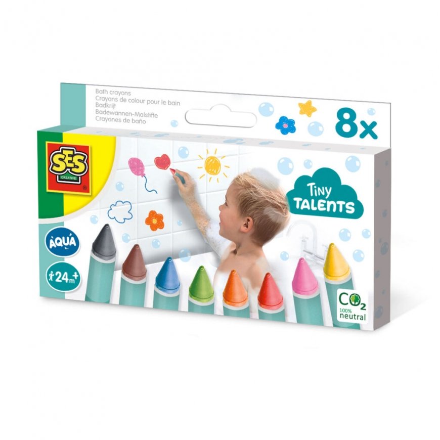 SES Creative Tiny Talents 13050 игра/игрушка/наклейка для ванной Мелок для ванной Разноцветный