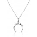 Beneto Gentle sidabrinis pakabukas with crescent AGS650 / 47 (chain, pendant) Beneto Gentle sidabrinis pakabukas with crescent AGS650 / 47 (chain, pendant)