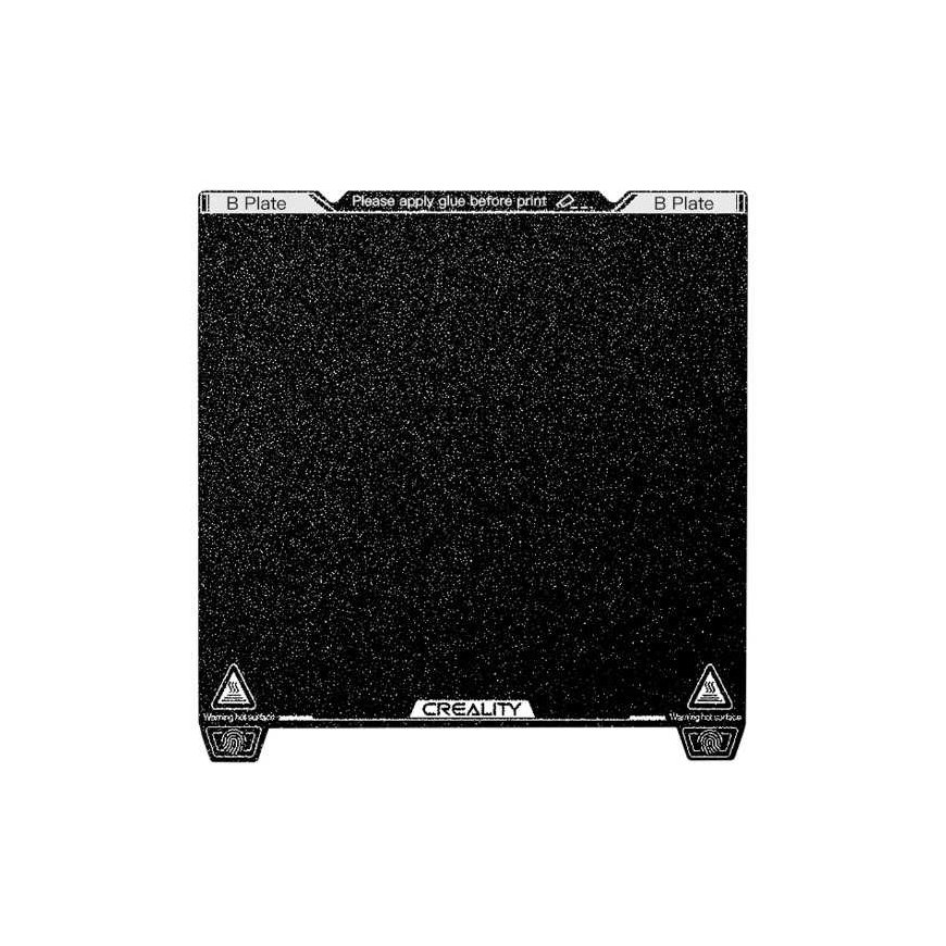3D printing surface K1Max 315*310mm with notches (magnet not included) Creality