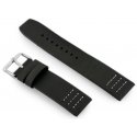 Pacific Leather watch strap - black/white 22 mm Pacific Leather watch strap - black/white 22 mm