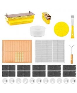 Wiesenfield Beekeeping Tool Set, Pollen Trap Belt, Beetle Trap - 28 pcs.