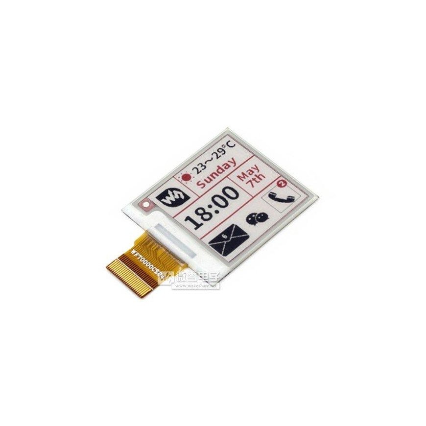 E-paper E-Ink (B) 1.54” 200x200px, three-color display (without module), Waveshare 13275