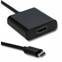 Qoltec 50375 USB grafiskais adapteris Melns Qoltec 50375 USB grafiskais adapteris Melns