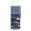Marvy Uchida Permanent markers with brush tip "Le Plume Permanent" 3000-12A 12 pcs. Marvy Uchida Permanent markers with brush tip "Le Plume Permanent" 3000-12A 12 pcs.