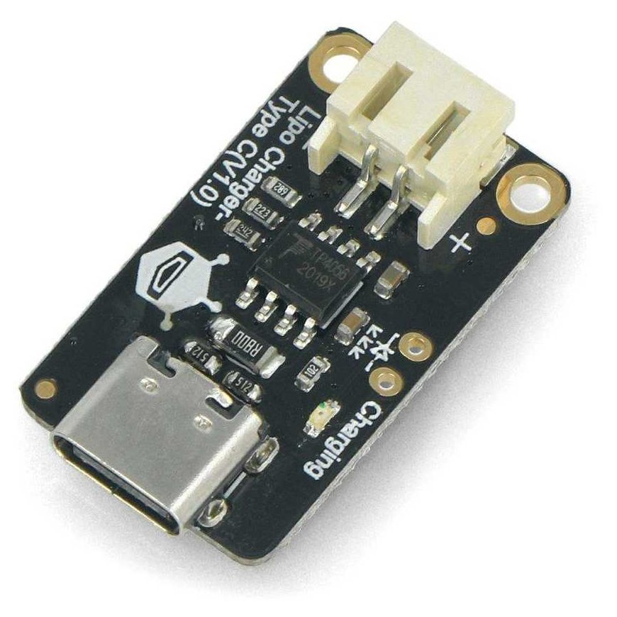 Lipo įkroviklis, Li-Pol baterijų įkrovimo modulis per USB C, DFRobot DFR0668