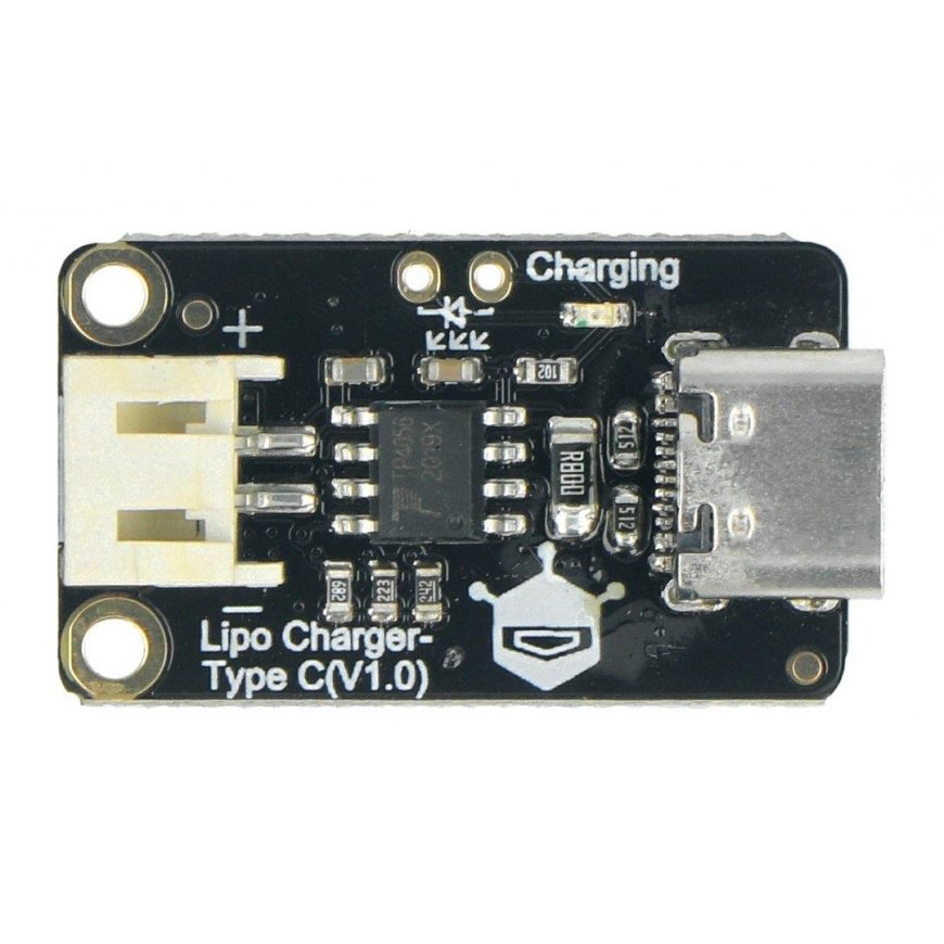 Lipo-laturi, Li-Pol-akun latausmoduuli USB C:n kautta, DFRobot DFR0668 – 2
