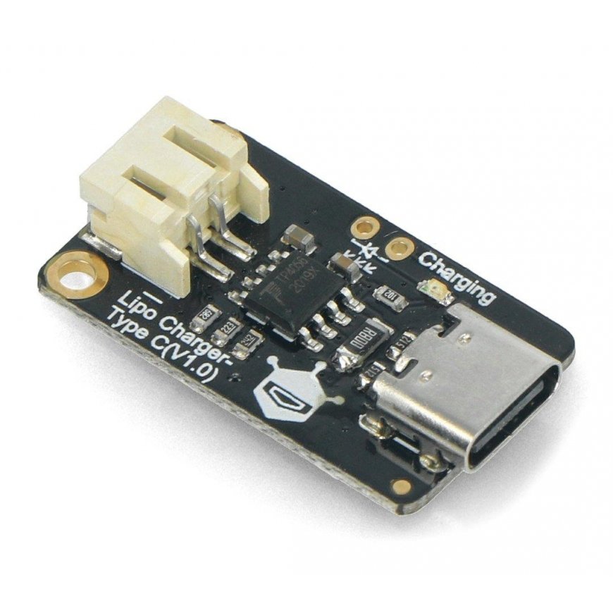 Lipo charger, Li-Pol battery charging module via USB C, DFRobot DFR0668 – 4