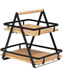 5five Simply Smart ORDERA seisomahylly keittiön työtasolle, 2-kerroksinen, 30,5 x 22,5 x 29 cm