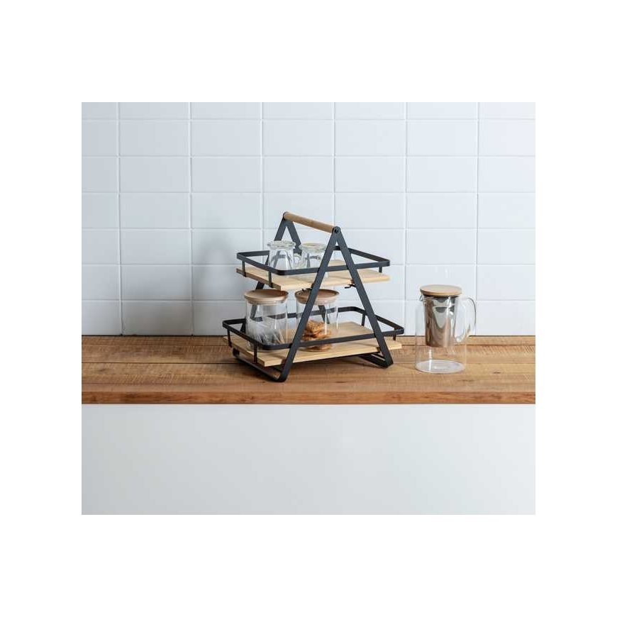 5five Simply Smart ORDERA seisomahylly keittiön työtasolle, 2-kerroksinen, 30,5 x 22,5 x 29 cm – 3