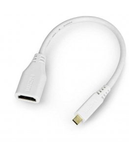 Raspberry MicroHDMI - HDMI adapteris 0.235m Baltas