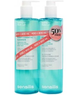Kasvojen puhdistusgeeli Sensilis Purify Essential 2 x 400 ml