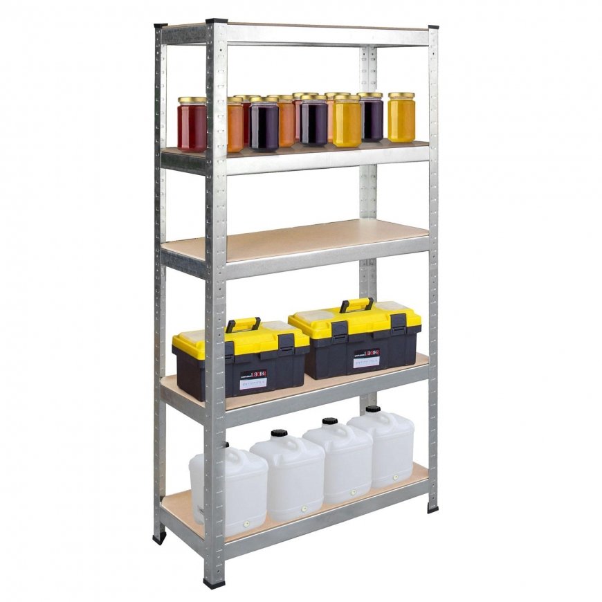 Metal storage shelf 180 x 90 x 30 cm Humberg 4843 – 5