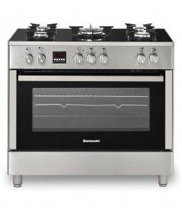 Ravanson KWGE-K550 balta dujinė-elektrinė viryklė