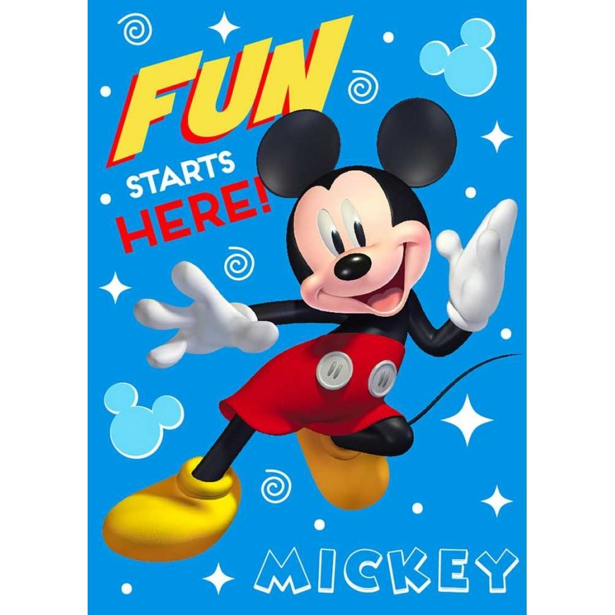 Blanket Mickey Mouse Only one 100 x 140 cm Dark blue Polyester