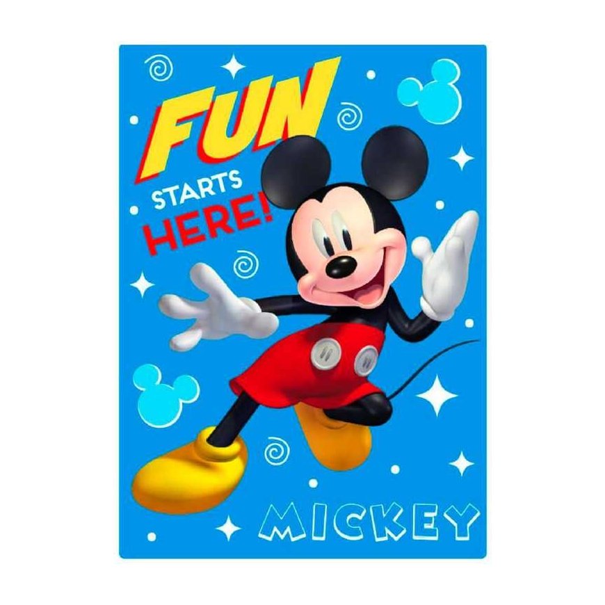 Blanket Mickey Mouse Only one 100 x 140 cm Dark blue Polyester – 2