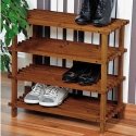 Kesper Tall shoe cabinet made of spruce, spacious and adjustable shoe rack with four shelves Kesper Tall shoe cabinet made of spruce, spacious and adjustable shoe rack with four shelves