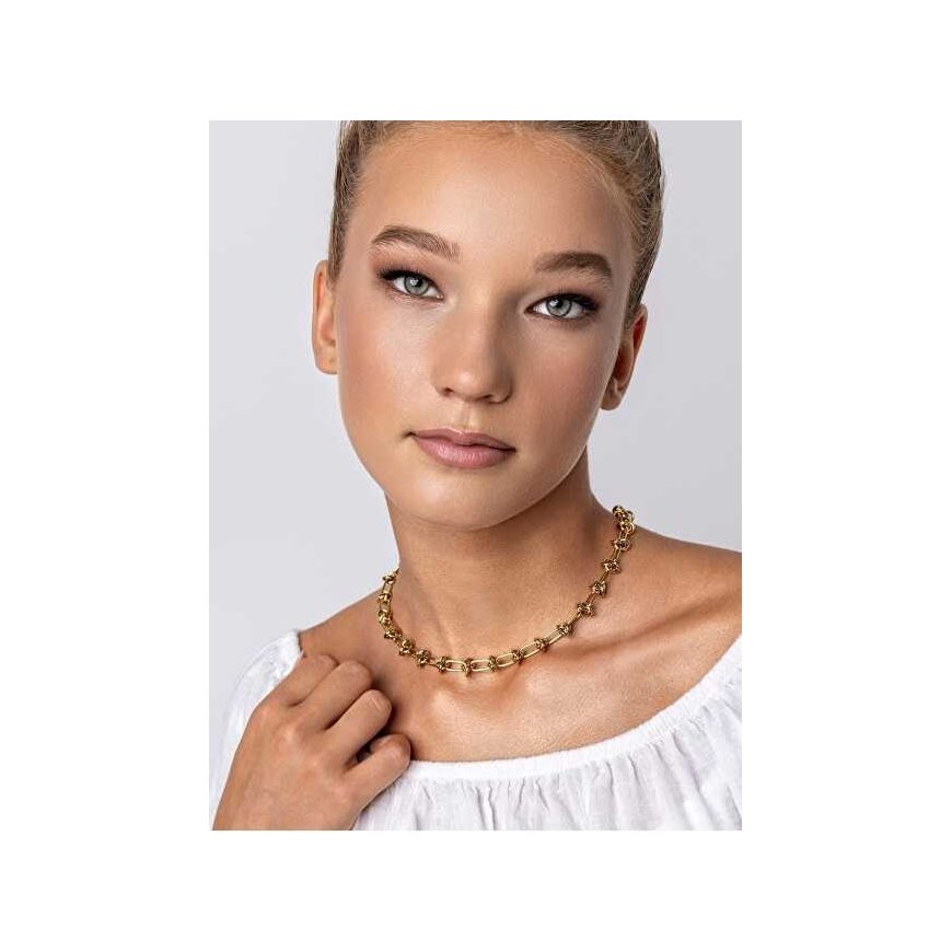 Marc Malone Paauksuoto plieno karoliai Jordan Gold Necklace MCN24011G – 4