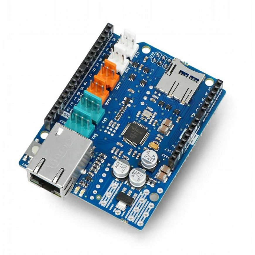 Arduino Ethernet Shield 2 -lisäosa Micro SD -lukijalla – 4