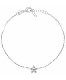 Brilio Silver Silver bracelet for women Sparkling Star BRC185W