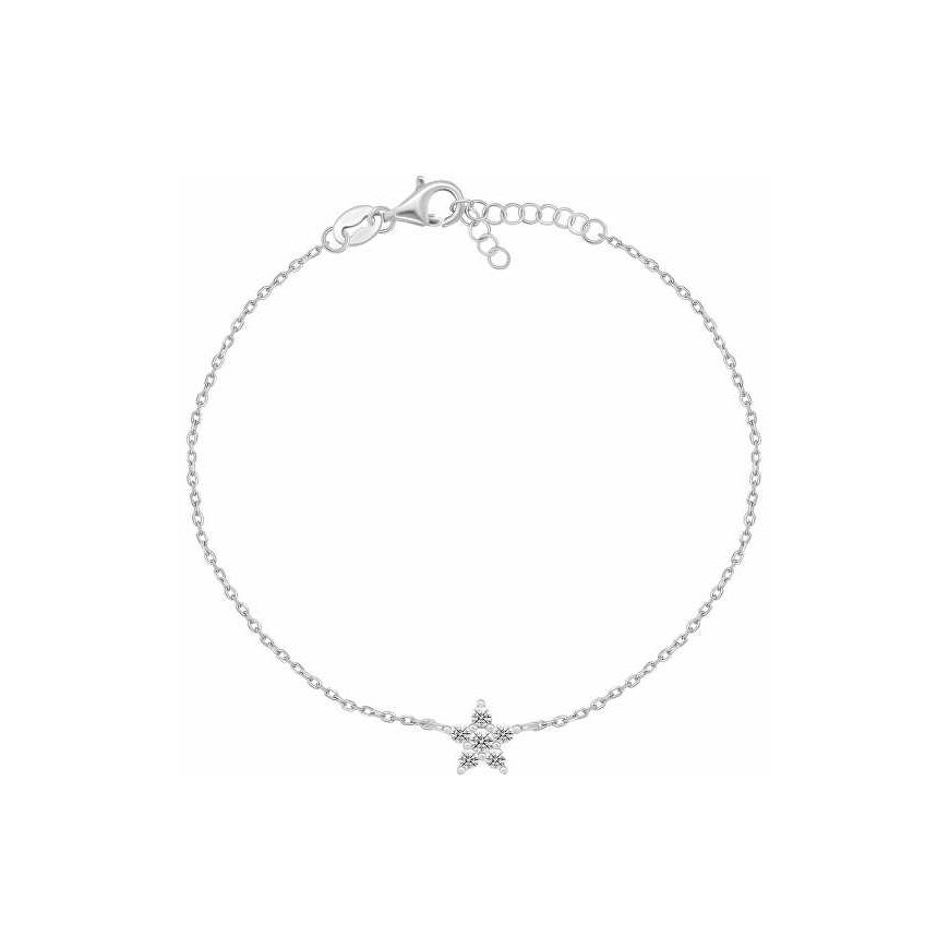 Brilio Silver Sidabrinė apyrankė moterims Sparkling Star BRC185W