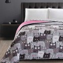 DecoKing Bedspread CATS INVASION, color: gray, print, material: textile microfiber, 220 x 240 DecoKing Bedspread CATS INVASION, color: gray, print, material: textile microfiber, 220 x 240