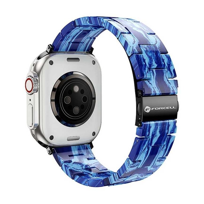 FORCELL F-DESIGN FA04 marble resin strap for APPLE Watch 38 / 40 / 41 mm blue