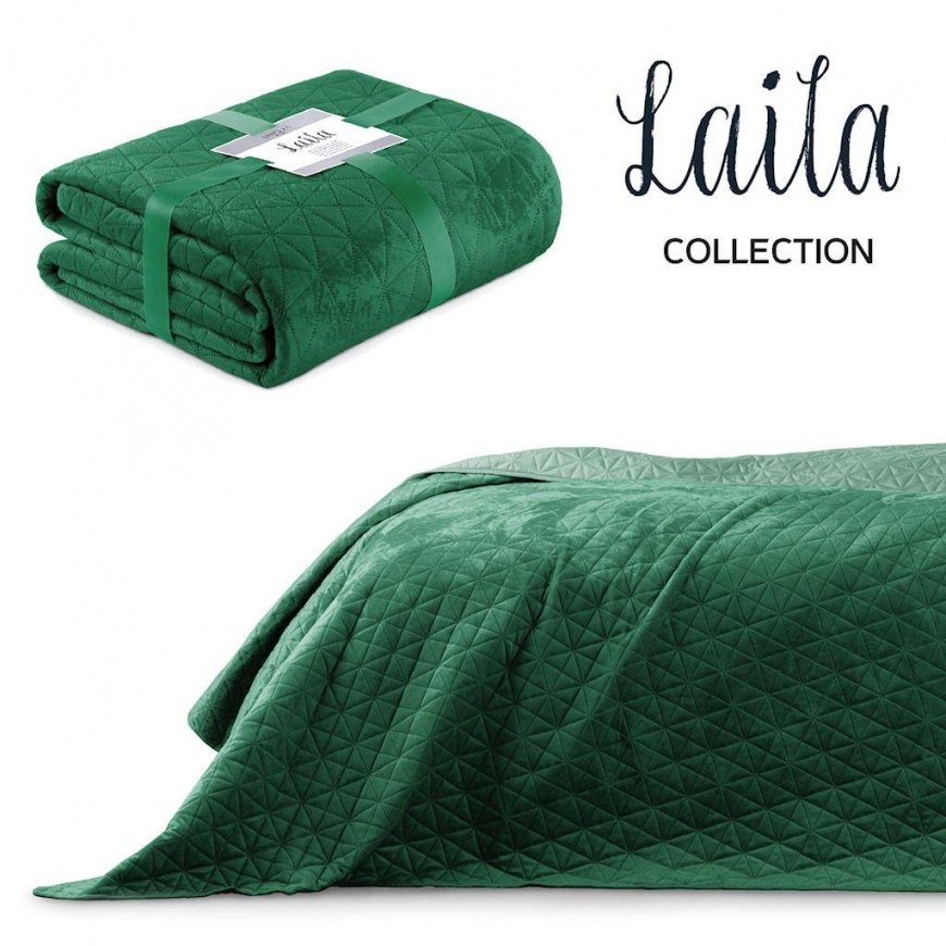 AmeliaHome Bedspread BOTTLEGREEN+JADEGREEN 240x260 – 2