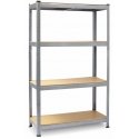 Metal warehouse shelf, set of 2, 150 x 75 x 30 cm Thin PL-700