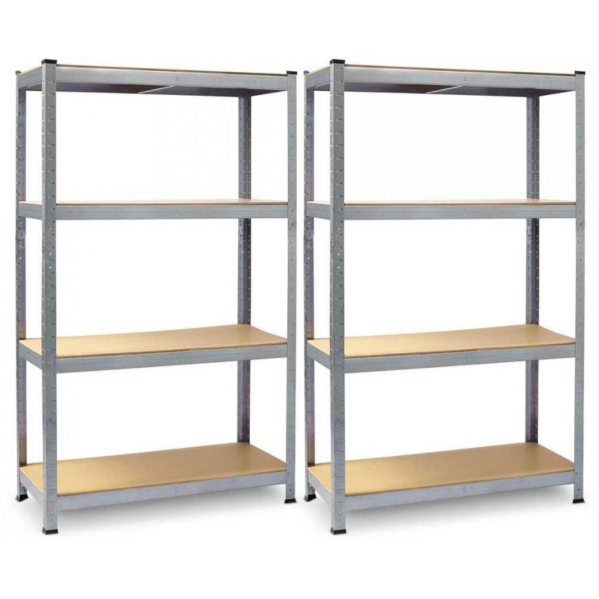 Metal warehouse shelf, set of 2, 150 x 75 x 30 cm Thin PL-700 – 3