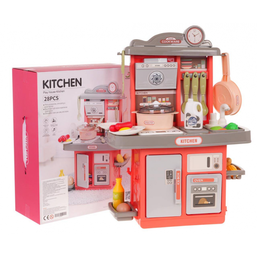 RoGer Kitchen with Sound Function 35pcs Rožinė