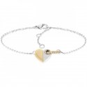 Tommy Hilfiger Fashion plieno apyrankė su dvispalve širdele 2780880 Tommy Hilfiger Fashion plieno apyrankė su dvispalve širdele 2780880