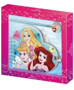 Karactermania Disney Princess diary + pen set