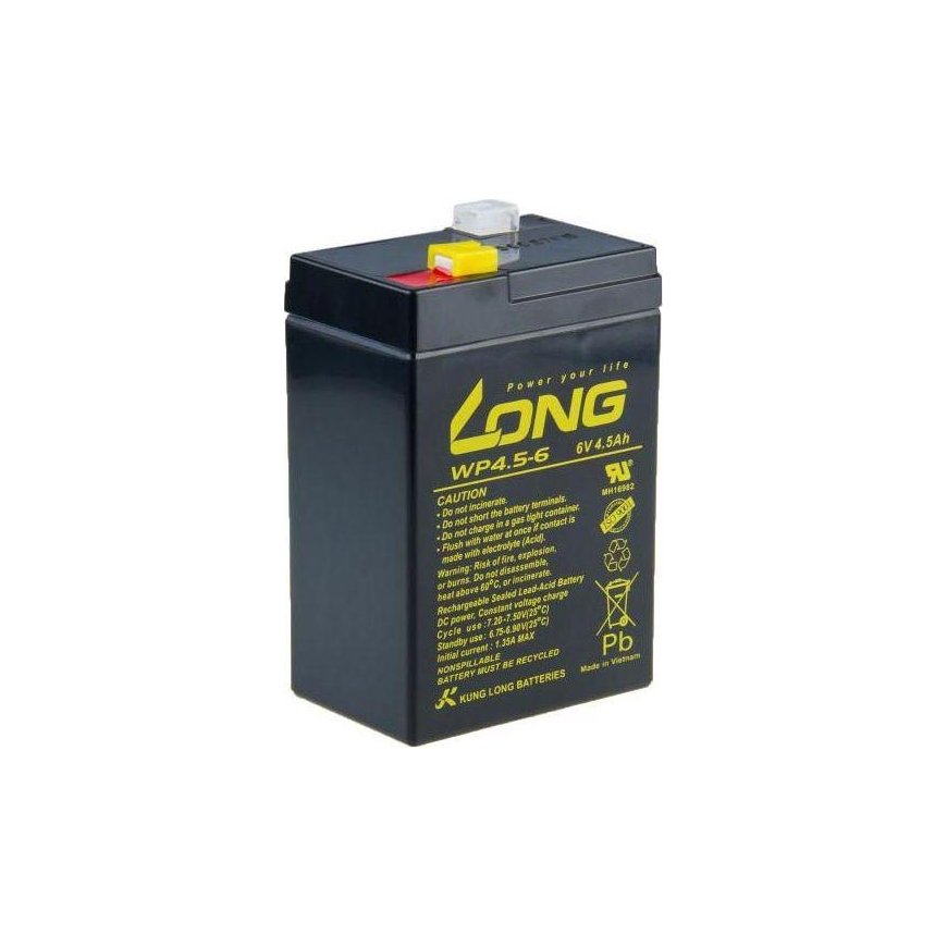 Akumuliatorius Avacom LONG 6V 4,5AH LEAD-ACID BATTERY F1 (WP4.5-6)