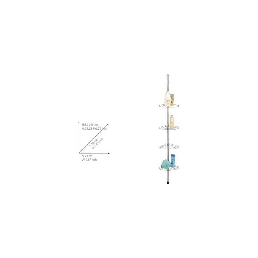 Maximex Corner telescopic bathroom shelf for shower - up to 4 levels