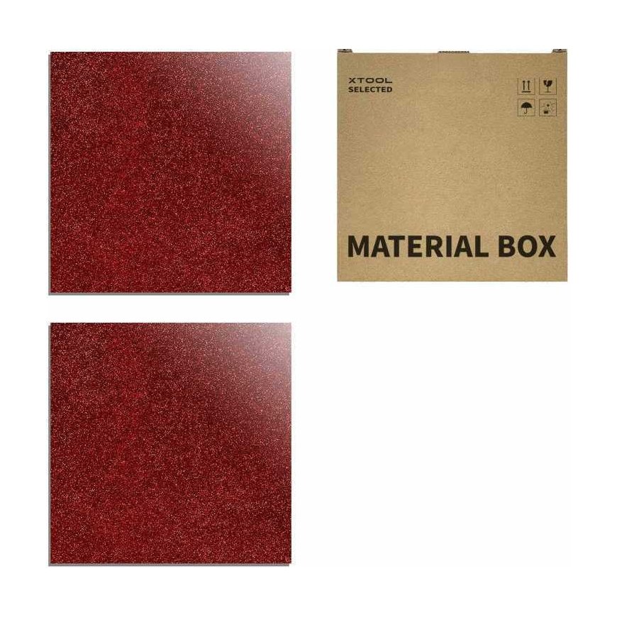 xTool 3mm red glossy acrylic sheets - 2 pcs – 2