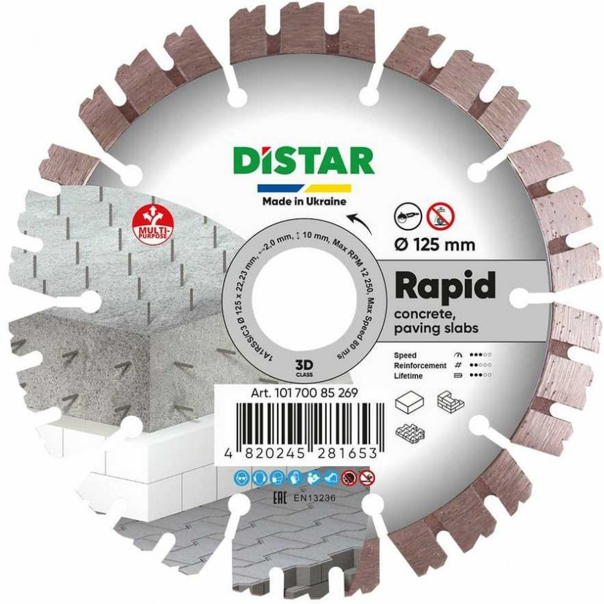DISTAR DIAMOND DISC RAPID 125 x 2,0/1,2 x 10 x 22,23-10