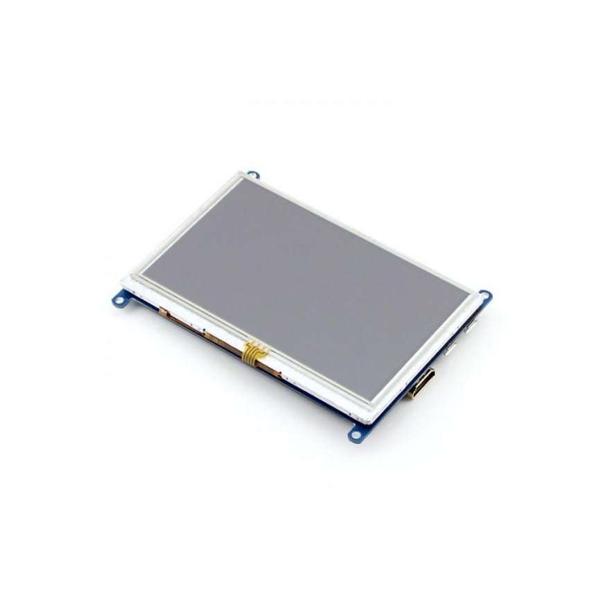 Waveshare Jutiklinis Varžinis Ekranas Raspberry Pi Mikrokompiuteriui - LCD TFT 5" – 4
