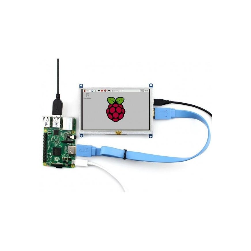Waveshare Resistive Touch Screen for Raspberry Pi Microcomputer - LCD TFT 5" – 5